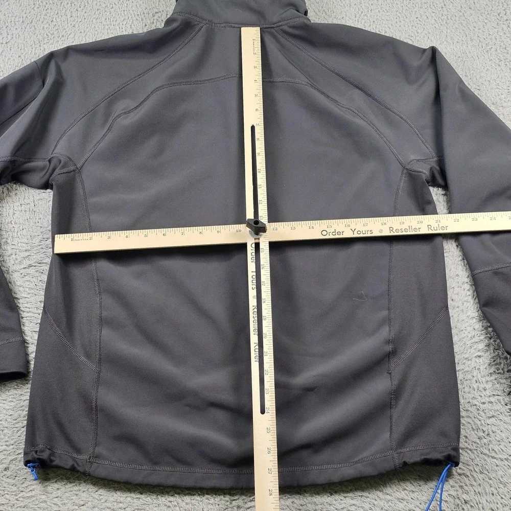 The North Face Pullover Mens Large Gray Quarter Zip Stretch Fleece Lined Outdoor
